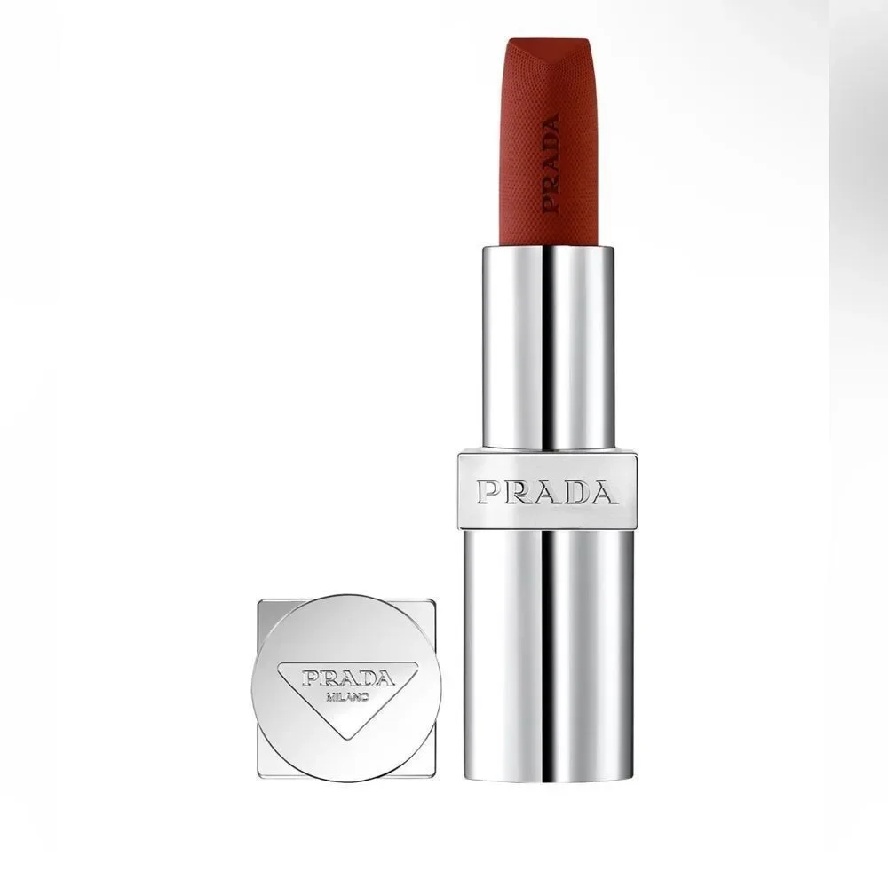 Prada NEW Monochrome Soft Matte Blur Lipstick in Auburn
